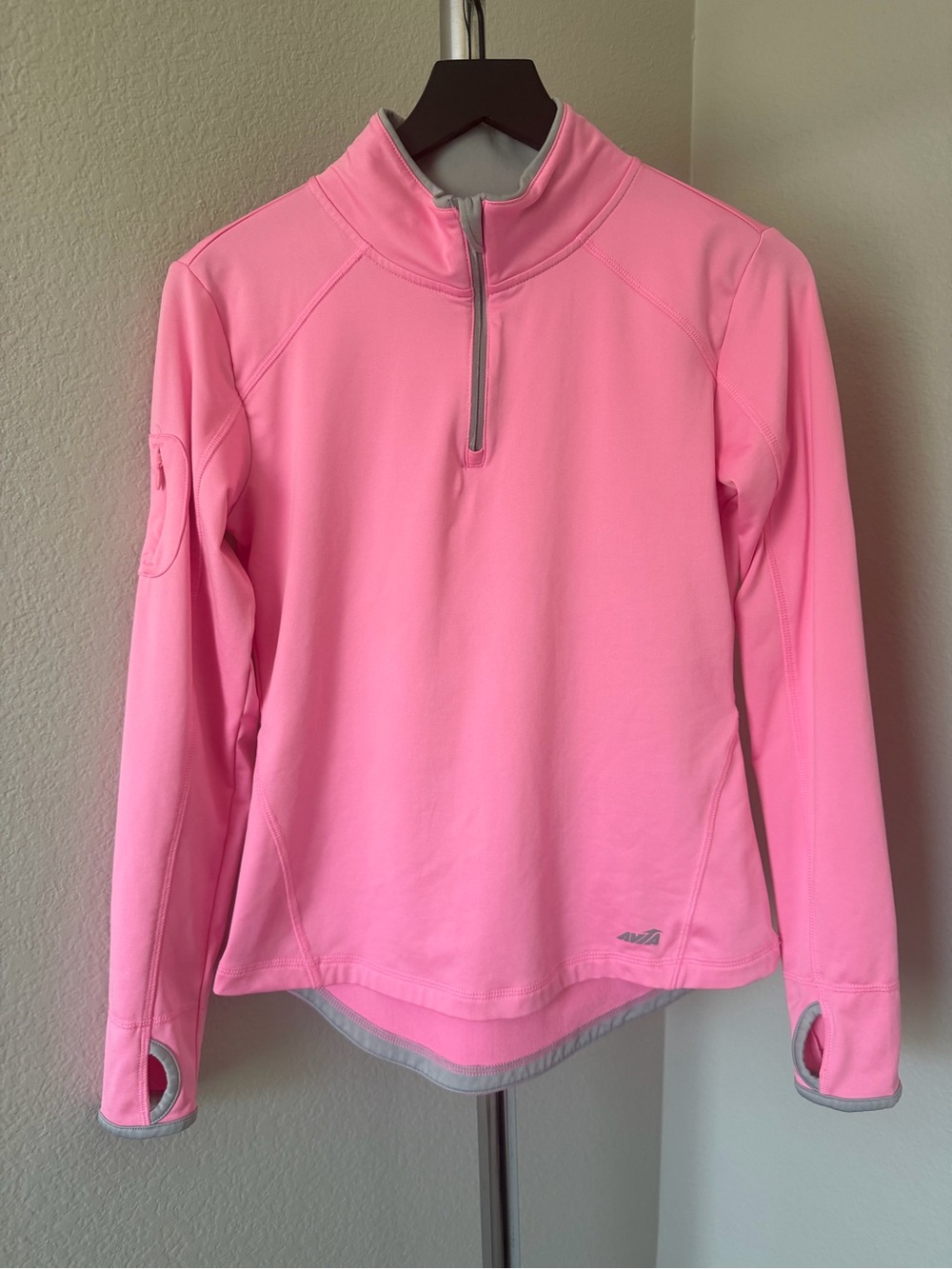 Avia Pink Half-Zip Active Pullover